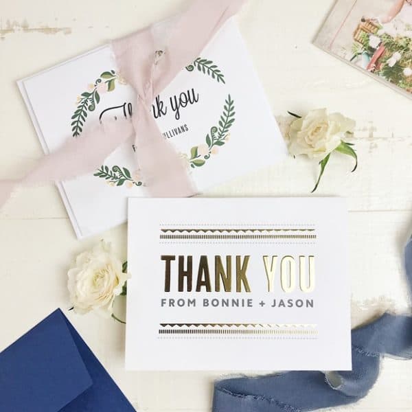 7 DIY Ideas To Take Your Wedding Thank You Cards To The Next Level