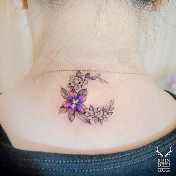 Attractive Back Neck Tattoos For Women That Will Make You Say Wow