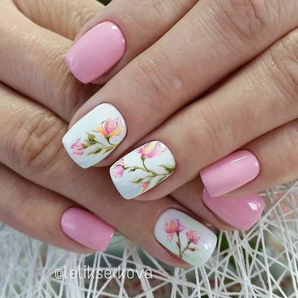 Stupendous Floral Nails Designs That Will Enchant You This Spring