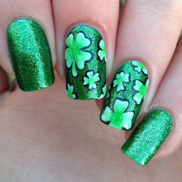Green St. Patricks Day Nails Designs That Will Amaze You