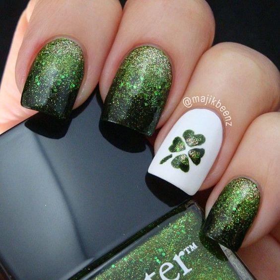 Green St. Patricks Day Nails Designs That Will Amaze You