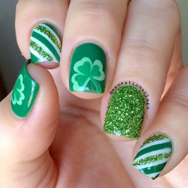 Green St. Patrick's Day Nails Designs That Will Amaze You - ALL FOR ...