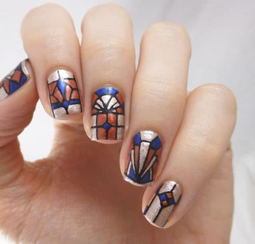 Interesting Stained Glass Nails That Are The New Hot Trend For 2020