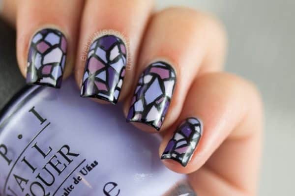 Interesting Stained Glass Nails That Are The New Hot Trend For 2020