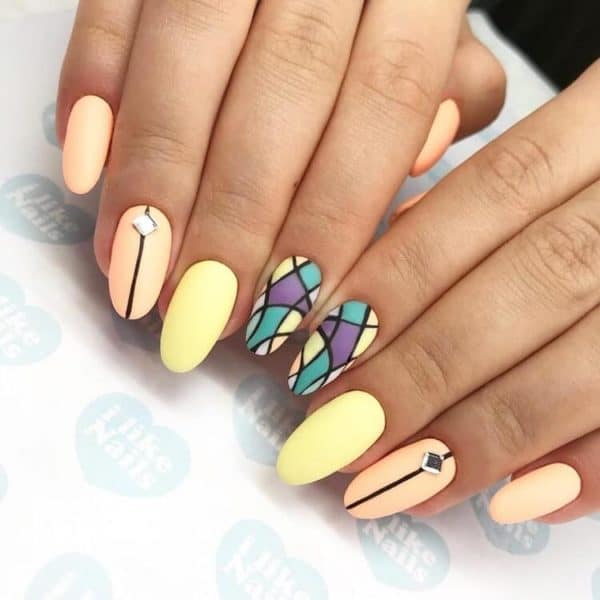 Interesting Stained Glass Nails That Are The New Hot Trend For 2020