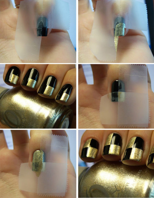 Interesting Tape Nails Tutorials That Are Easy To Recreate