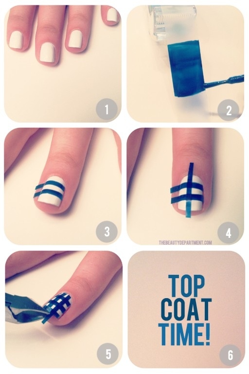 Interesting Tape Nails Tutorials That Are Easy To Recreate