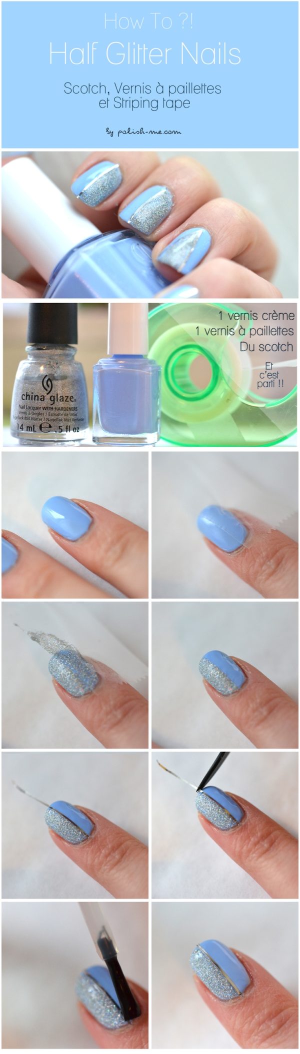 Interesting Tape Nails Tutorials That Are Easy To Recreate