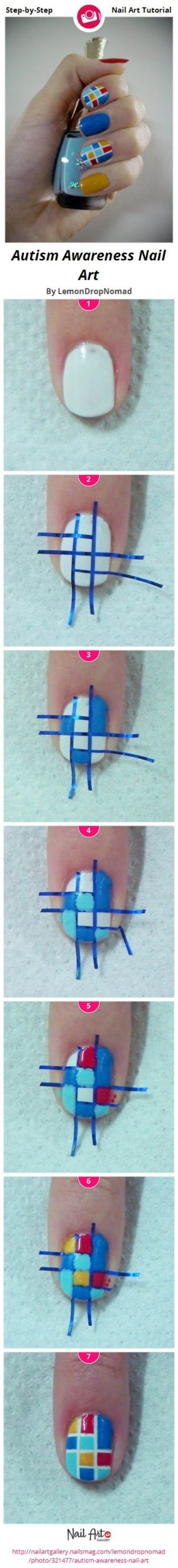 Interesting Tape Nails Tutorials That Are Easy To Recreate