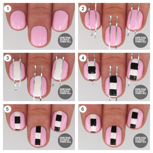 Interesting Tape Nails Tutorials That Are Easy To Recreate - ALL FOR ...