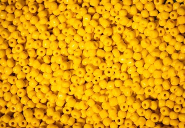 yellow beads