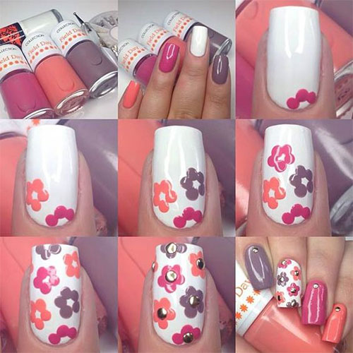 Floral Nails Tutorials That Will Make You Feel The Spring At Your Home During Quarantine Time