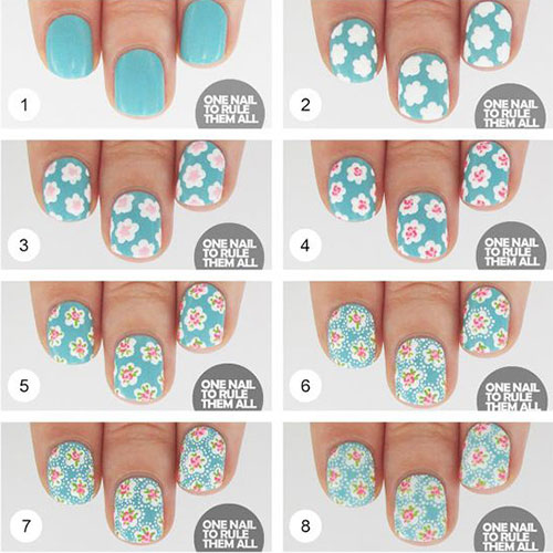 Floral Nails Tutorials That Will Make You Feel The Spring At Your Home During Quarantine Time