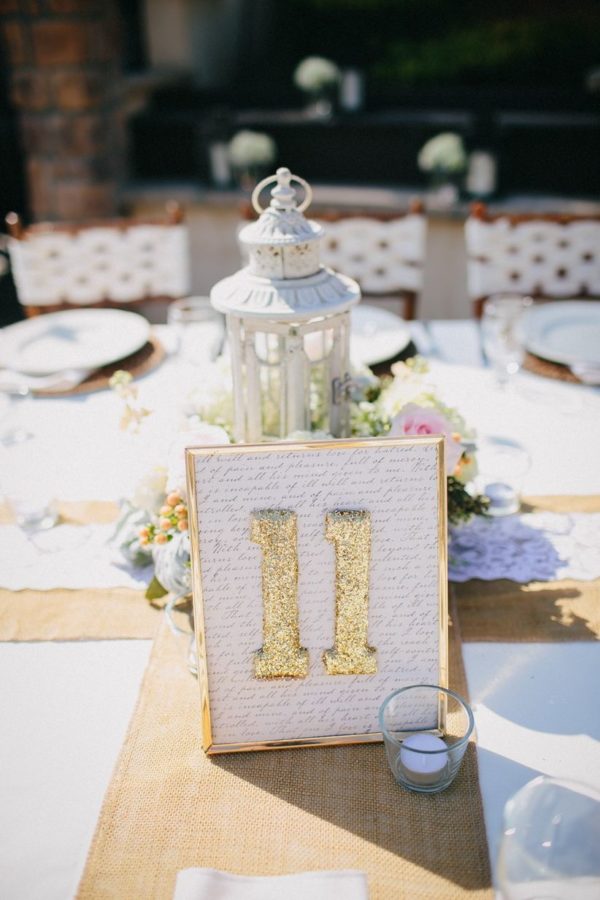 Wonderful DIY Wedding Table Numbers That That You Can Do At Home During The Coronavirus Lockdown