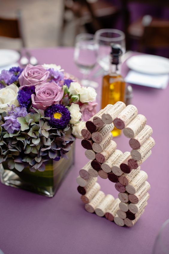 Wonderful DIY Wedding Table Numbers That That You Can Do At Home During The Coronavirus Lockdown