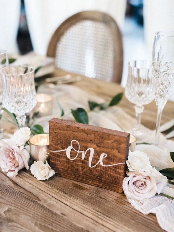 Wonderful DIY Wedding Table Numbers That That You Can Do At Home During The Coronavirus Lockdown