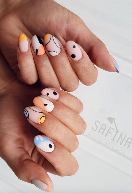 Mind Blowing Abstract Nails That Will Boost Your Creativity This Spring And Summer