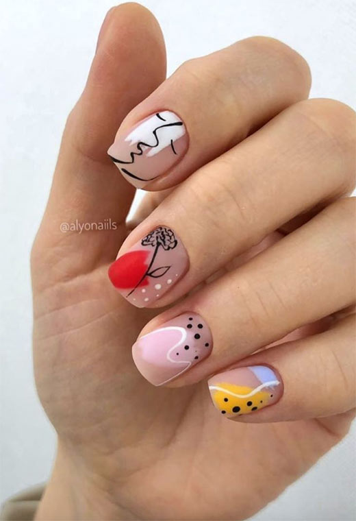 Mind Blowing Abstract Nails That Will Boost Your Creativity This Spring And Summer