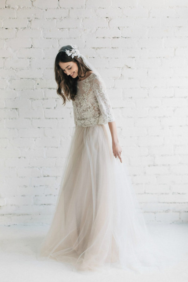 Gorgeous Two Pieces Wedding Dresses That Will Help You Get A Unique Bridal Look