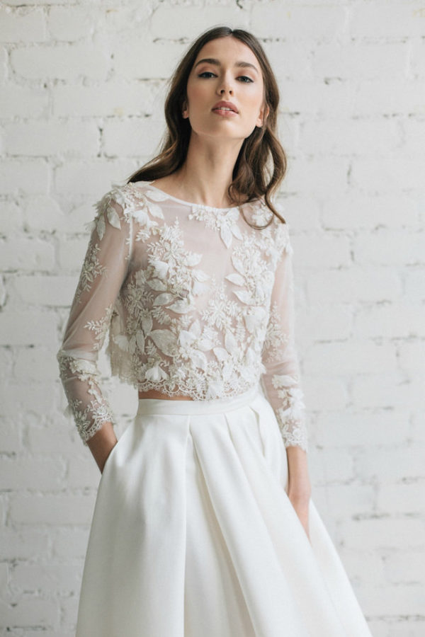 Gorgeous Two Pieces Wedding Dresses That Will Help You Get A Unique ...