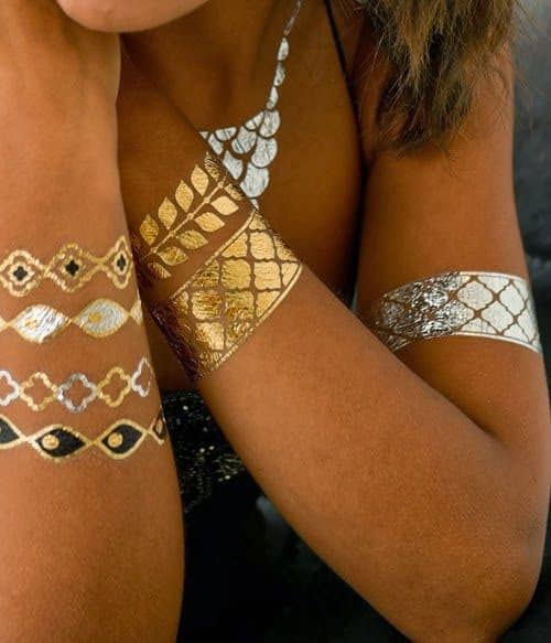 Shiny Gold Tattoos That Are Perfect For The Summer