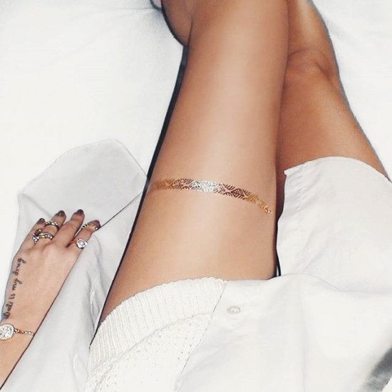 Shiny Gold Tattoos That Are Perfect For The Summer