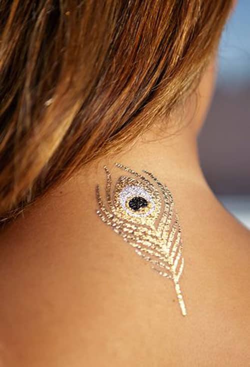 Shiny Gold Tattoos That Are Perfect For The Summer