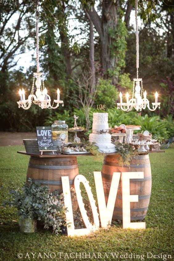 country wedding props