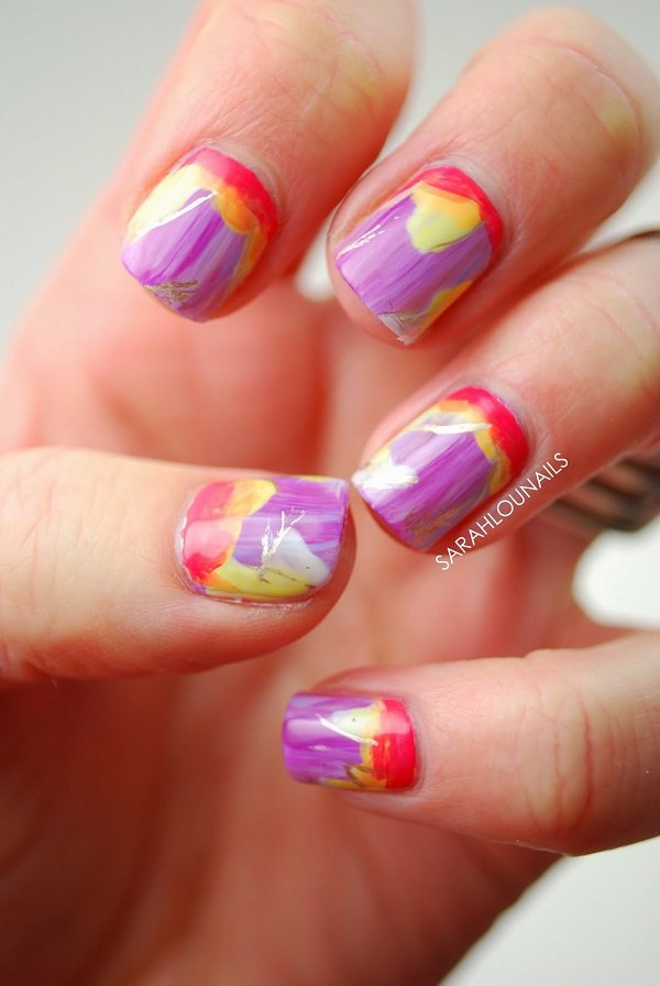 Sweet Watercolor Nails Ideas That Will Give A Fresh Look To Your Mani