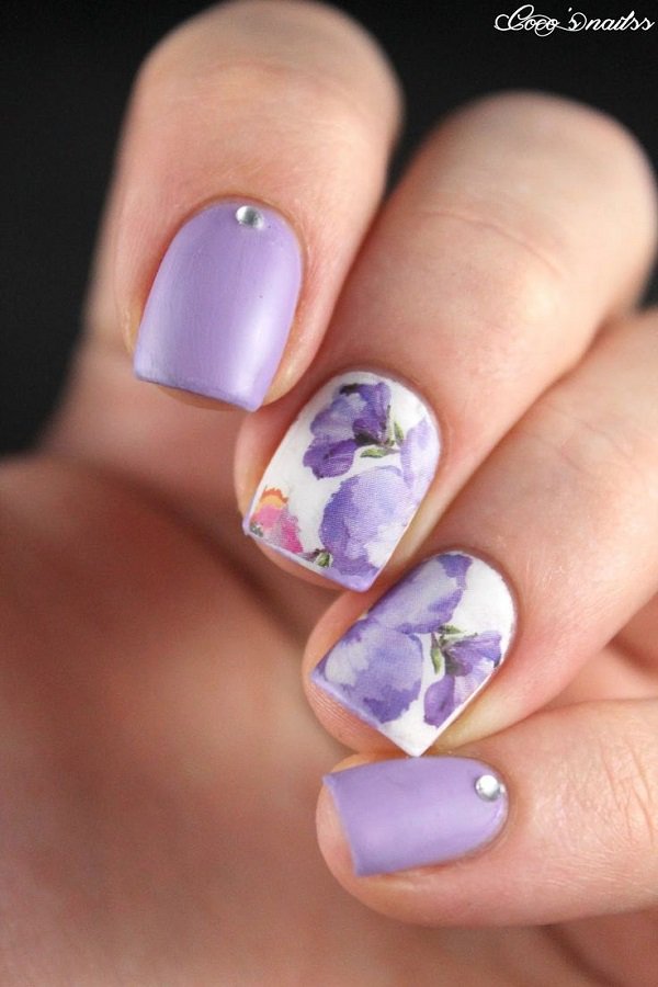 Sweet Watercolor Nails Ideas That Will Give A Fresh Look To Your Mani