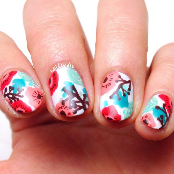 Sweet Watercolor Nails Ideas That Will Give A Fresh Look To Your Mani