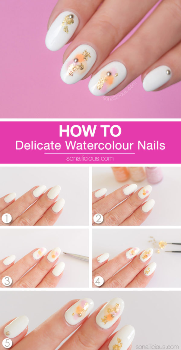 Sweet Watercolor Nails Ideas That Will Give A Fresh Look To Your Mani