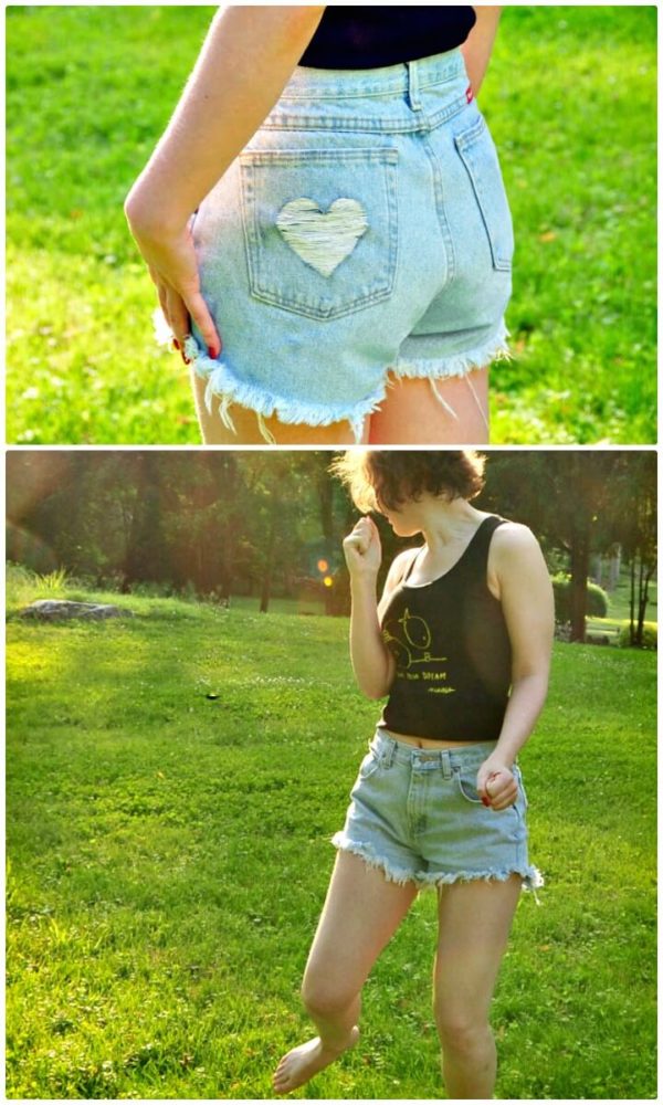 Interesting DIY Denim Shorts That Are Easy To Make