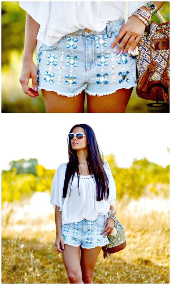 Interesting DIY Denim Shorts That Are Easy To Make