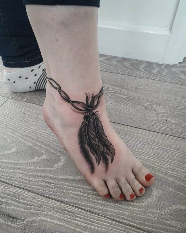 Anklet tattoo  Ankle bracelet tattoo Anklet tattoos Ankle bracelets