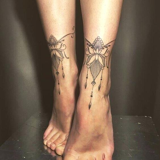 Charming Ankle Bracelet Tattoos That Will Amaze You