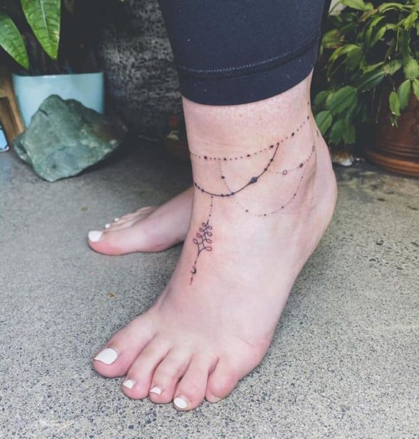 Anklet Tattoo Inspiration | POPSUGAR Beauty