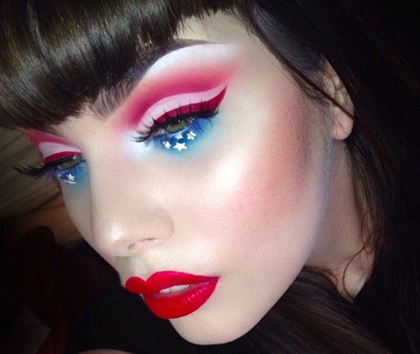 Patriotic Makeup Ideas That Will Put You In The Festive Mood For 4 July