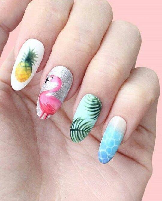 Tropical Nails Designs That Are Must For The Summer