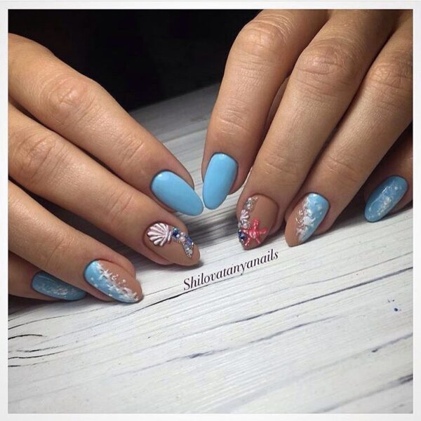 Beautiful Sea Manicure Ideas That Scream Summer